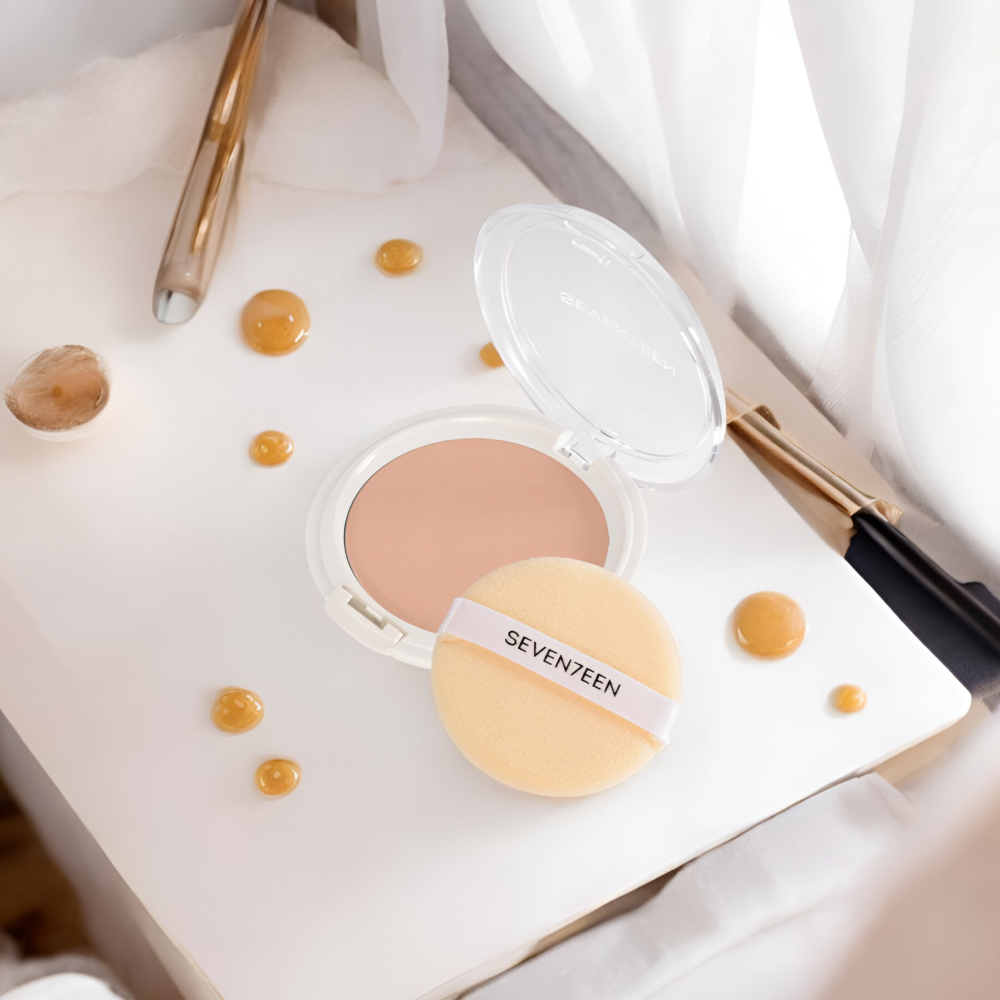 Seventeen Transparent Silky Compact Powder No 06 - Caramel 10gr