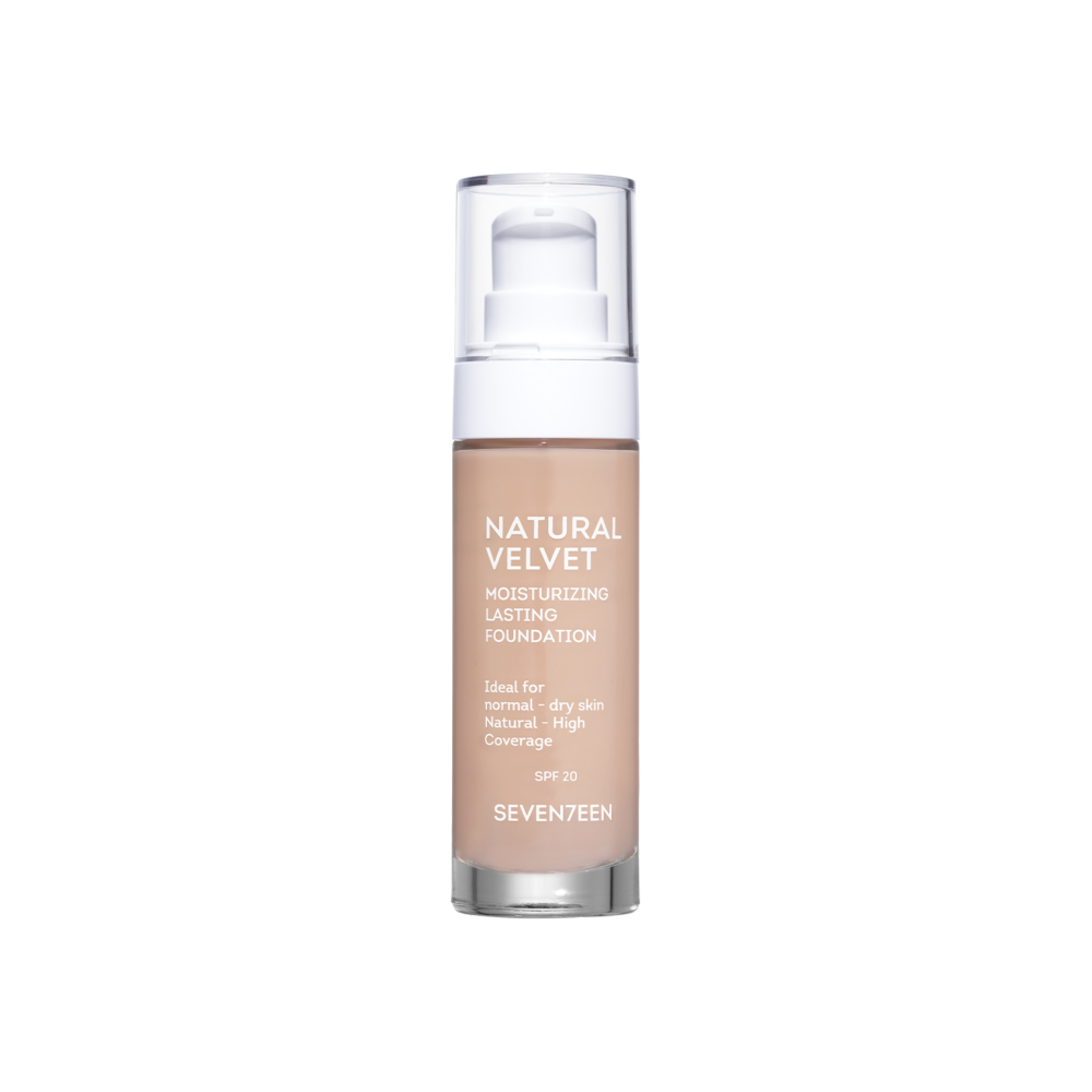 Seventeen Natural Velvet Matte Foundation No 6 Dark beige - 30ml