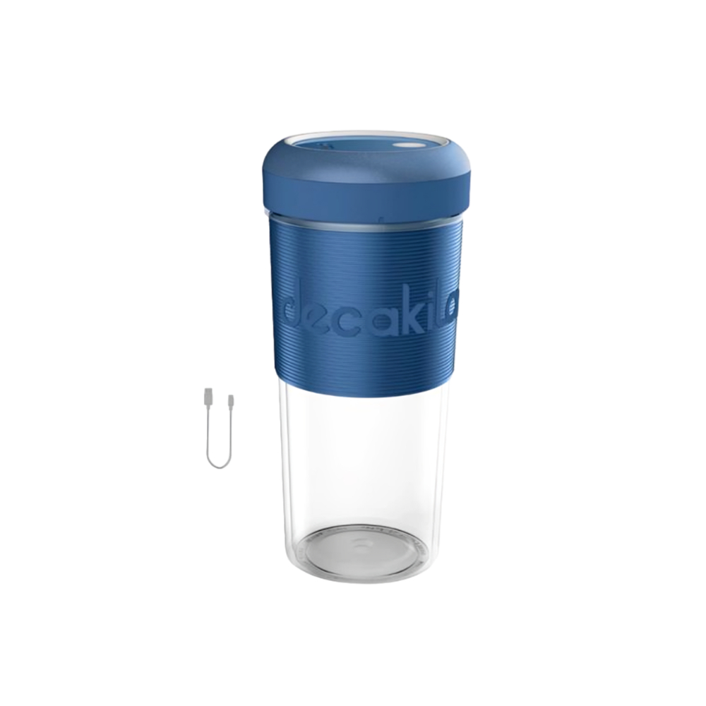 Decakila Portable Blender for Shakes and Smoothies Non-Slip Handshake Design 7,4V - blue 