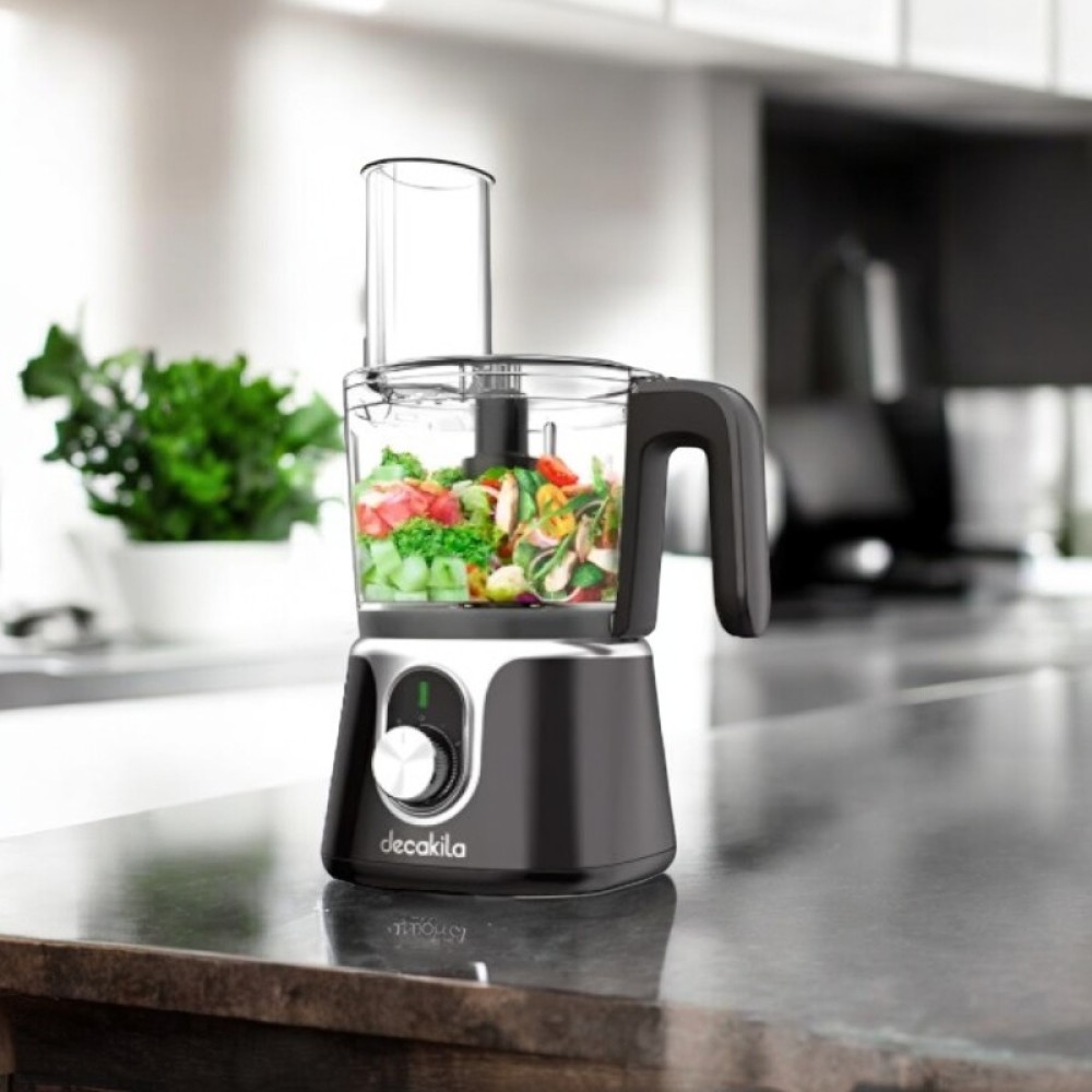 Decakila Cordless Food Processor with 200W Motor, 1.25L Capacity, 2000mAh Battery and 6 Functions (KMMG005B)