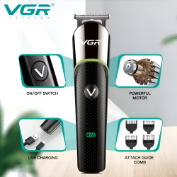 VGR Professional Rechargeable Cordless Beard Hair Trimmer Kit V-191