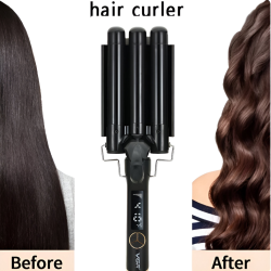 VGR Hair Curling 3 Barrel Iron V-591