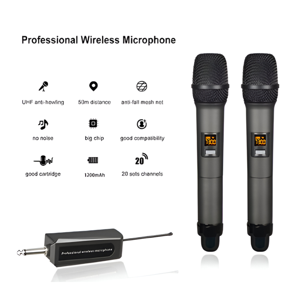 Sheir - UHF Dual Channel Wireless Microphones