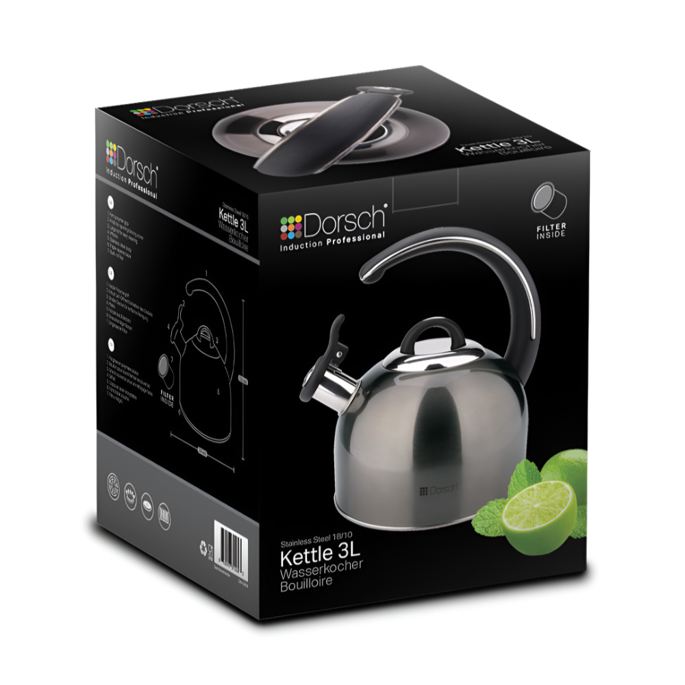 Dorsch - Dark Steel Kettle 3.0 liter