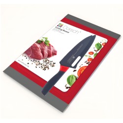 Dorsch - Cutting Board & Knives Set - Red