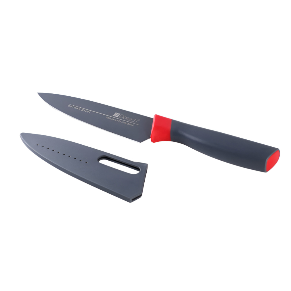 Dorsch - Cutting Board & Knives Set - Red