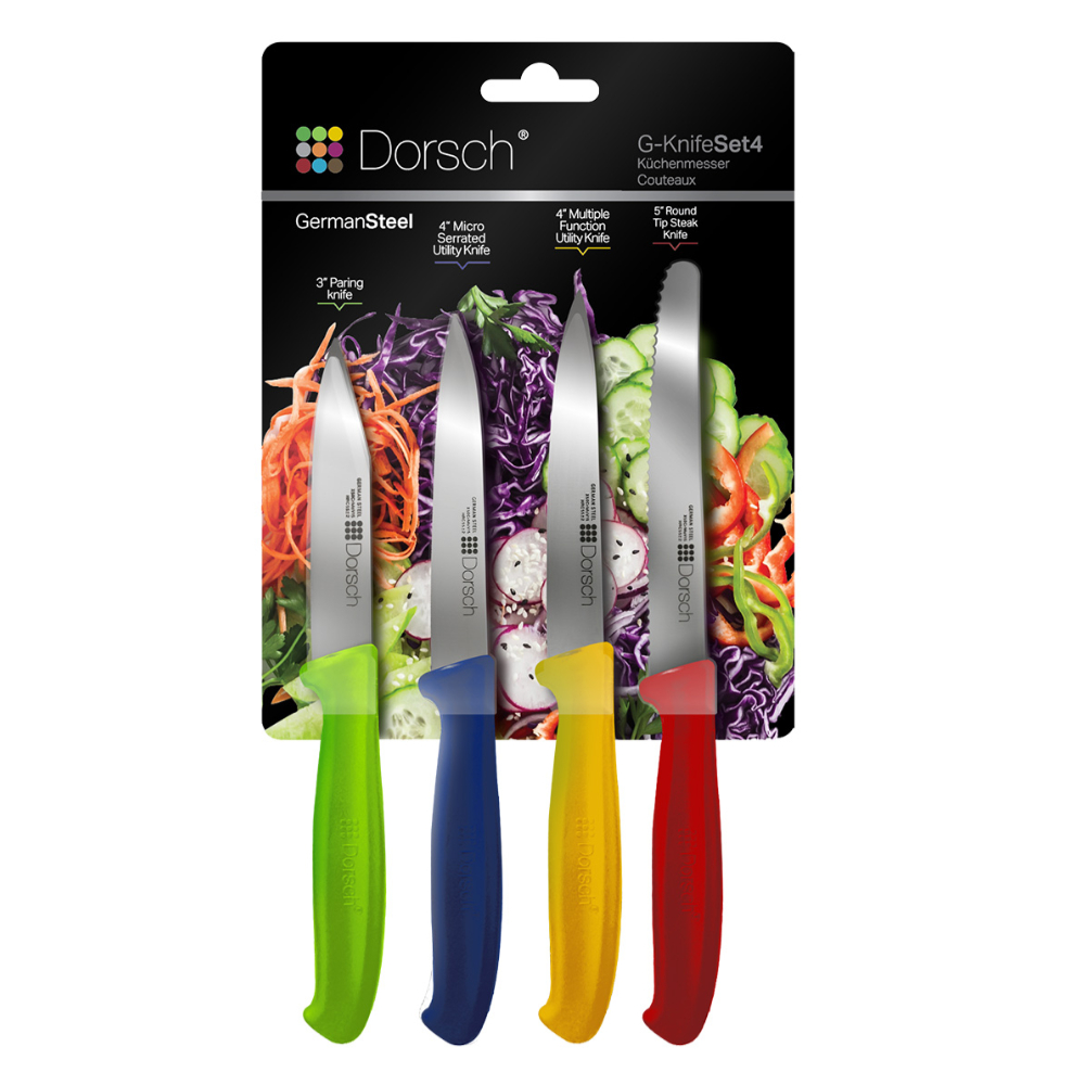 Dorsch - Colorful Sharp Knife Set – 4 Pieces