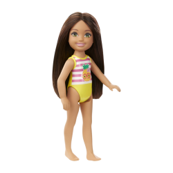 Barbie Club Chelsea Beach Doll, 6-Inch Brunette Hair