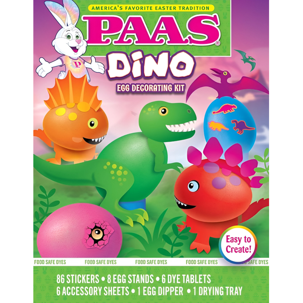 PAAS-Dino Egg Decorating Kit 