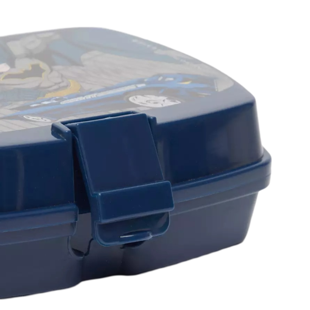 Batman Print Lunch Box with Clip-On Closure