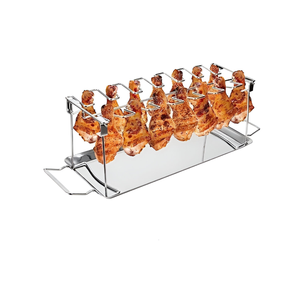 Home basics-chicken leg rack with pan