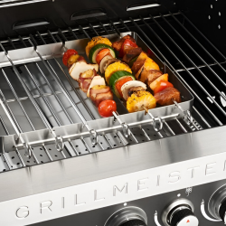 Grill meister-skewer set and frame