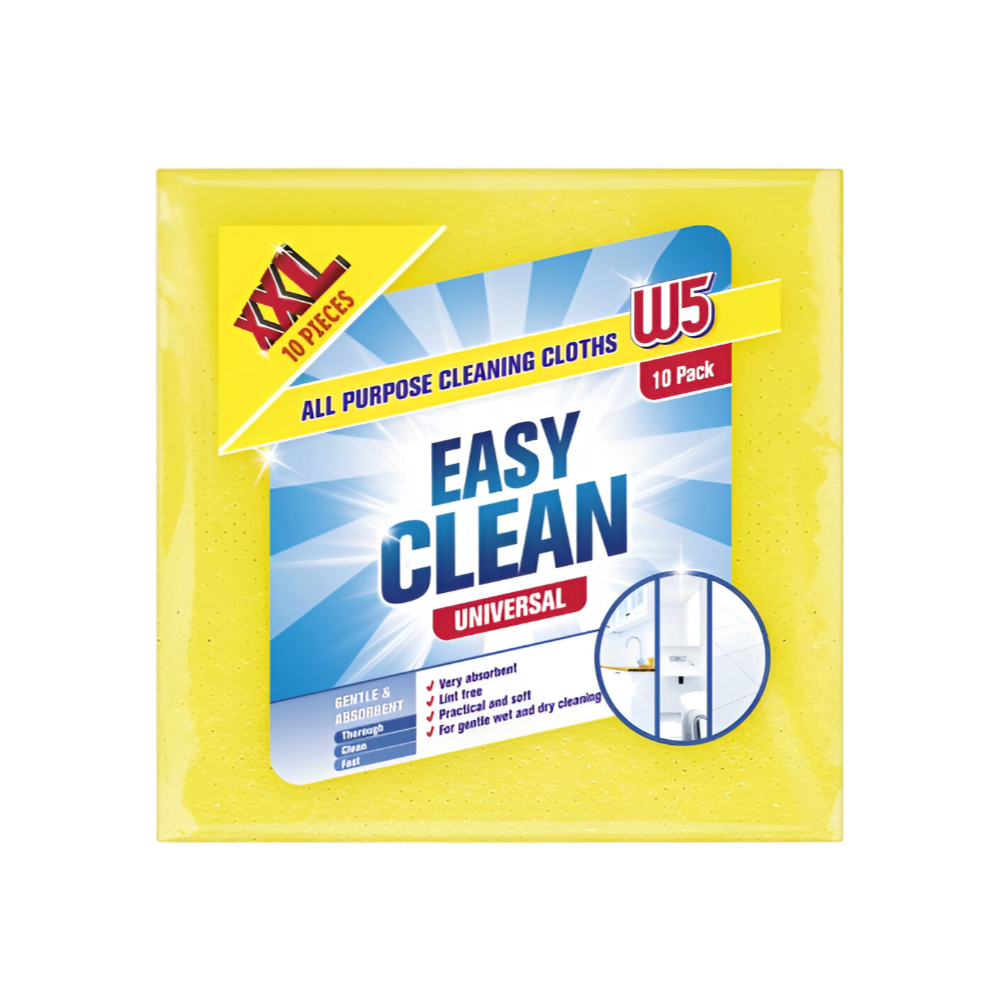 W5-all purpose cleaning cloths - easy clean -10 pieces