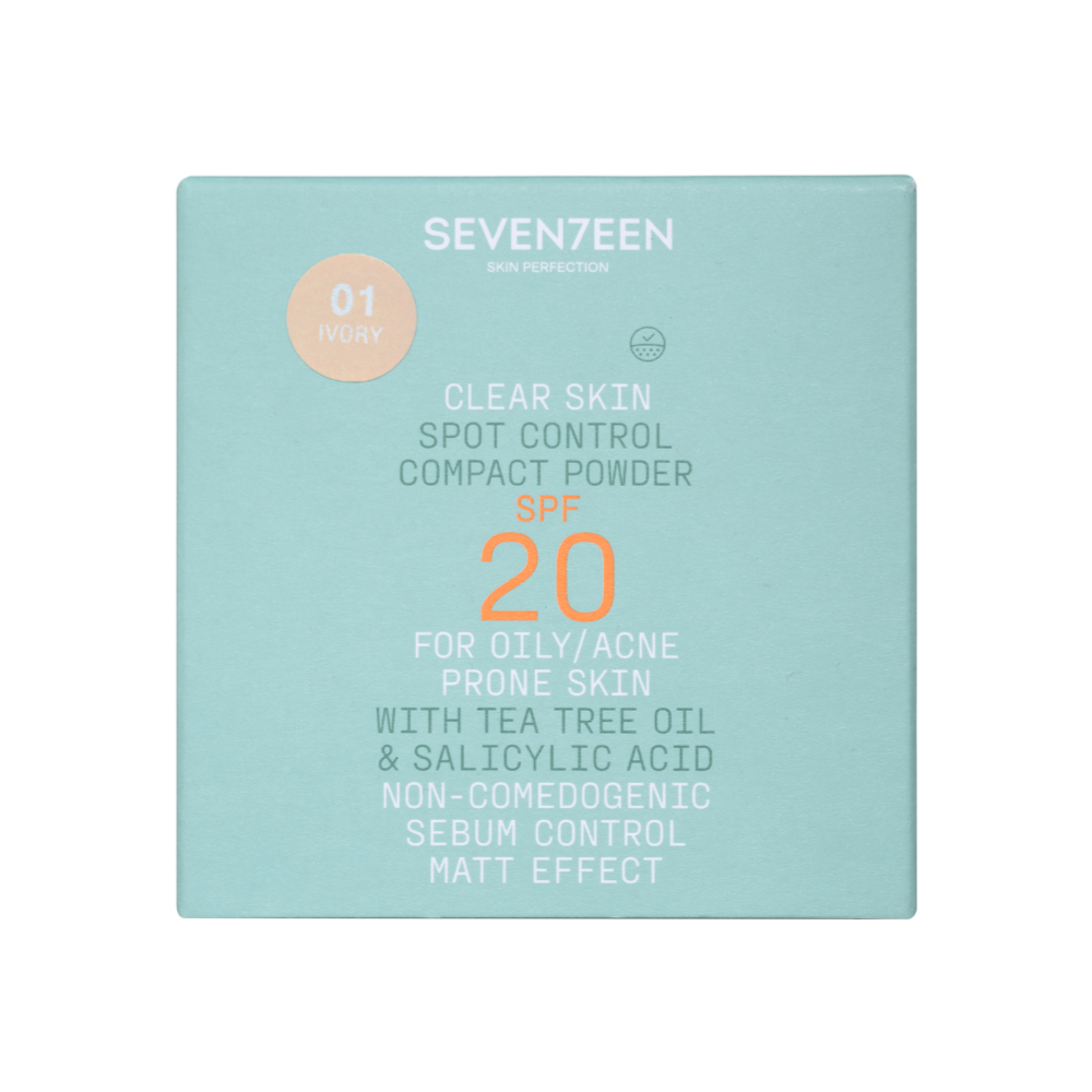 Seventeen Spot Control Compact Powder SPF20 - No 1 Ivory 10gr