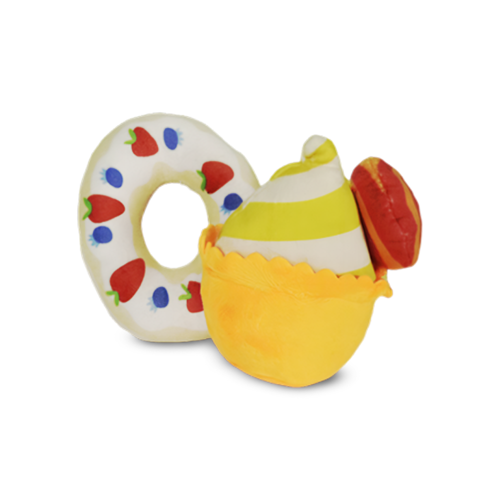 Donut and Cup Cake Pet Toy