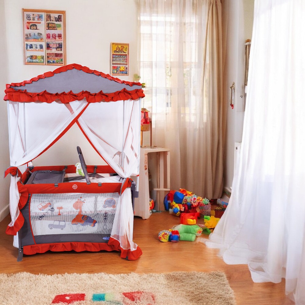 Baby Love - Portable Playpen - Red