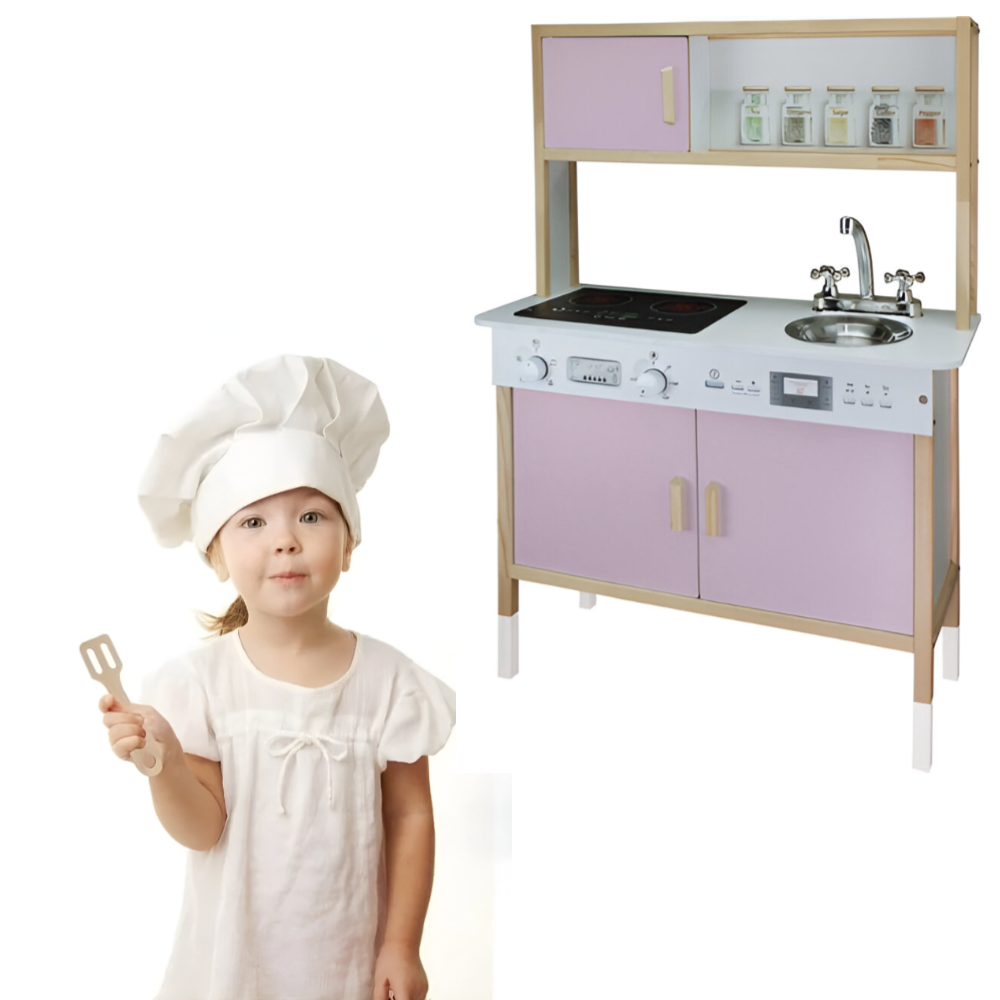 Okutan Hobi - Wooden LED Children's Kitchen 