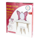 Okutan Hobi - Wooden Children's Butterfly Make-up Table with Stool