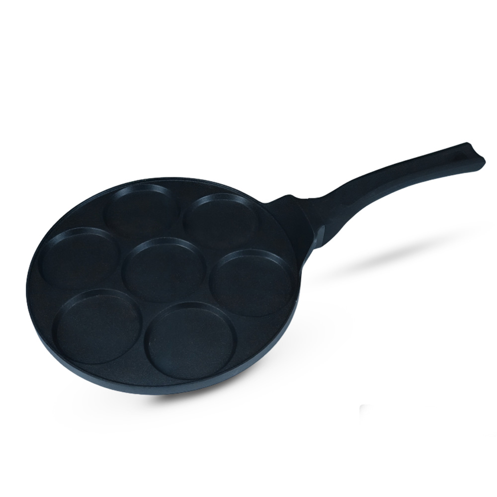 ERNESTO- NON STICK 7 hole 7 Holes Mini Frying Pan 