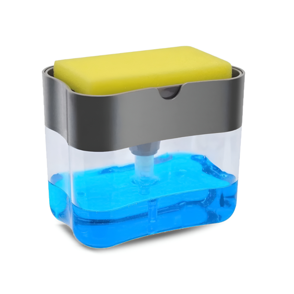 SilverSuds SinkMate: Dish Soap Dispenser and Sponge Holder