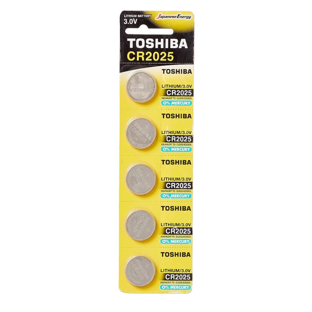 Toshiba CR2025 3V Lithium Battery 5 Pieces BP-1C