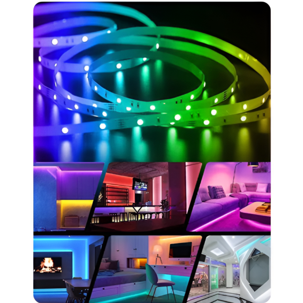 RGB 5M Remote Control LED Strip Light- 16 Color Changing