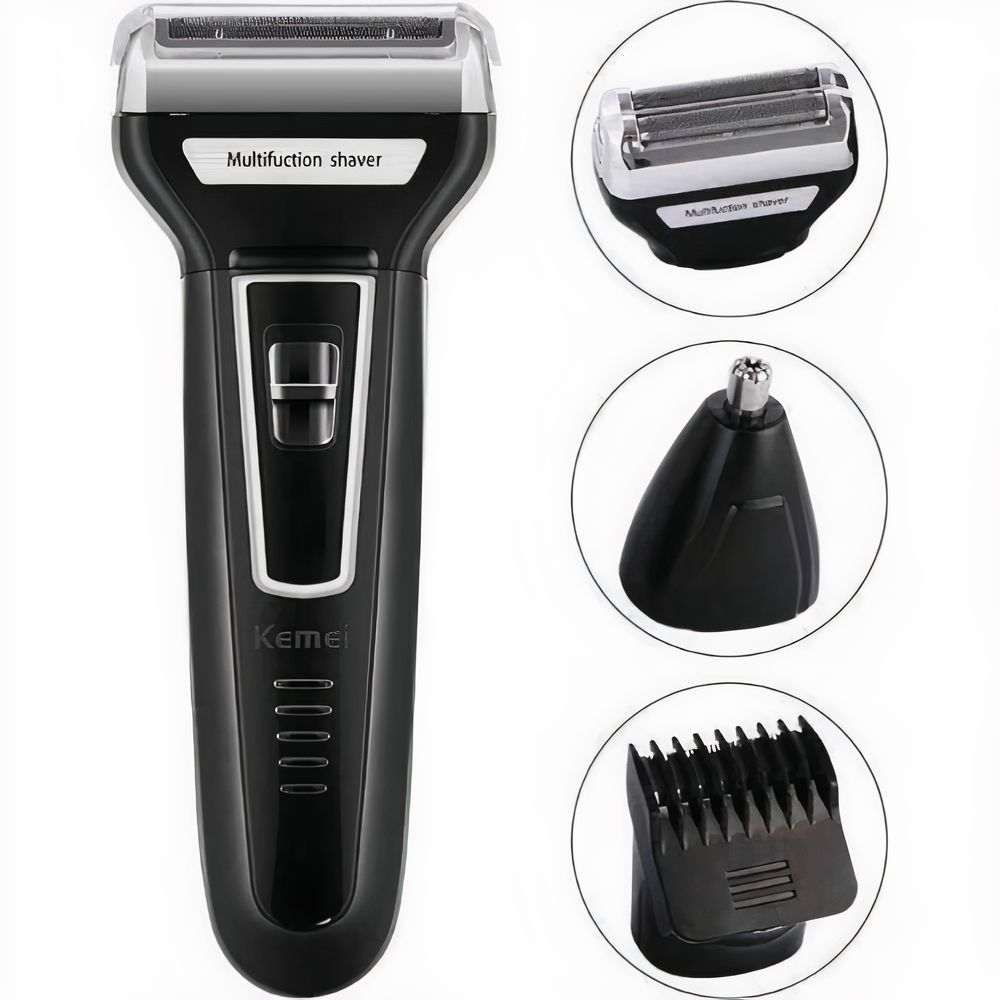 Kemei Multifunctional Waterproof 3 In 1  Electric Shaving Razor