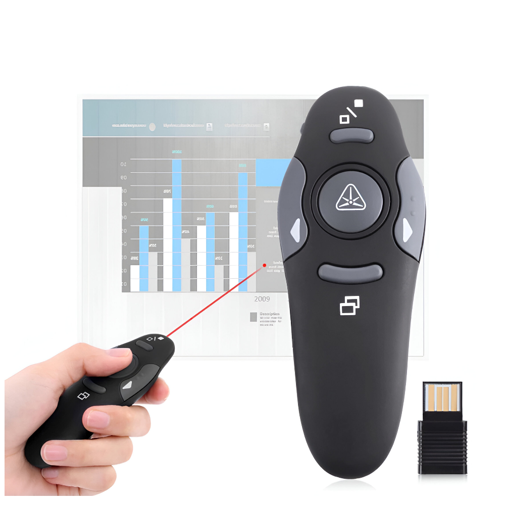 Hay-tech wireless presenter with pointer 