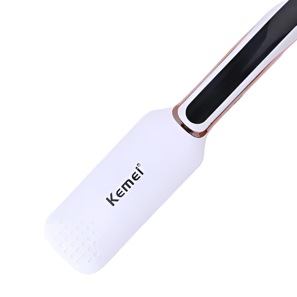 Kemei Digital Hair Straightener , 60W , For Dry and Wet Hair , heats in 30 second 