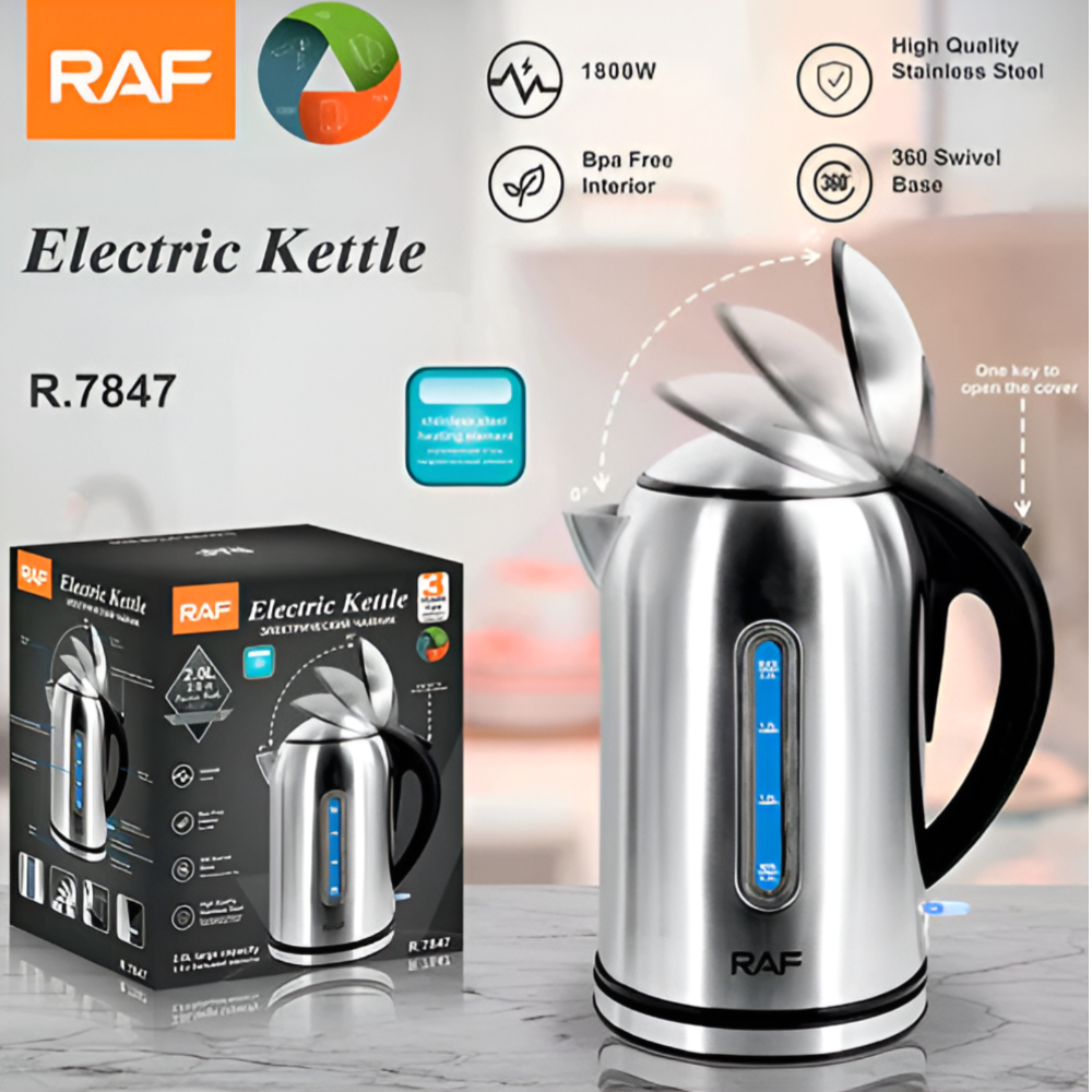 RAF Stainless Steel Kettle 2L 