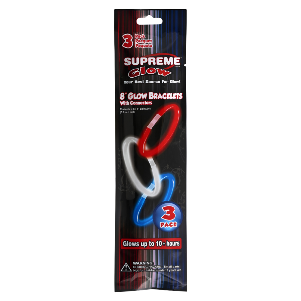 Supreme Glow Bracelets with Connectors 