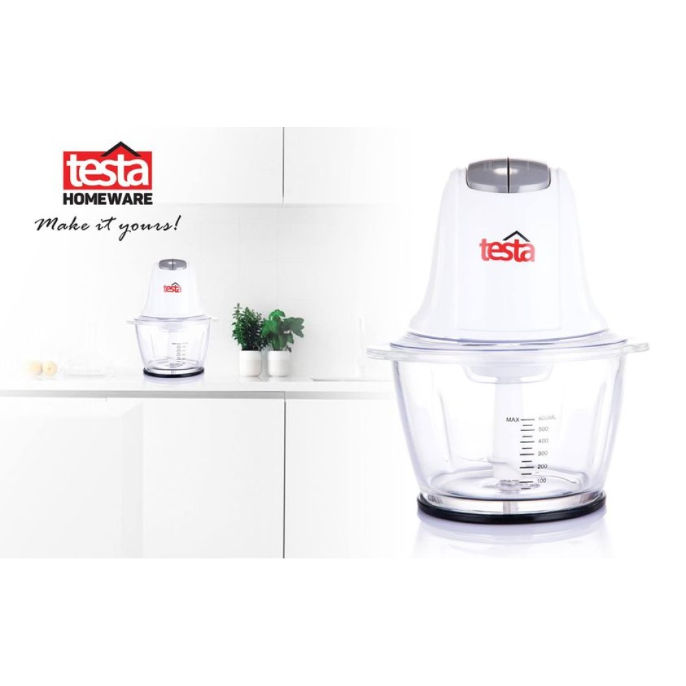 Testa Chopper with Glass Bowl - 600 Ml  , 300 W 