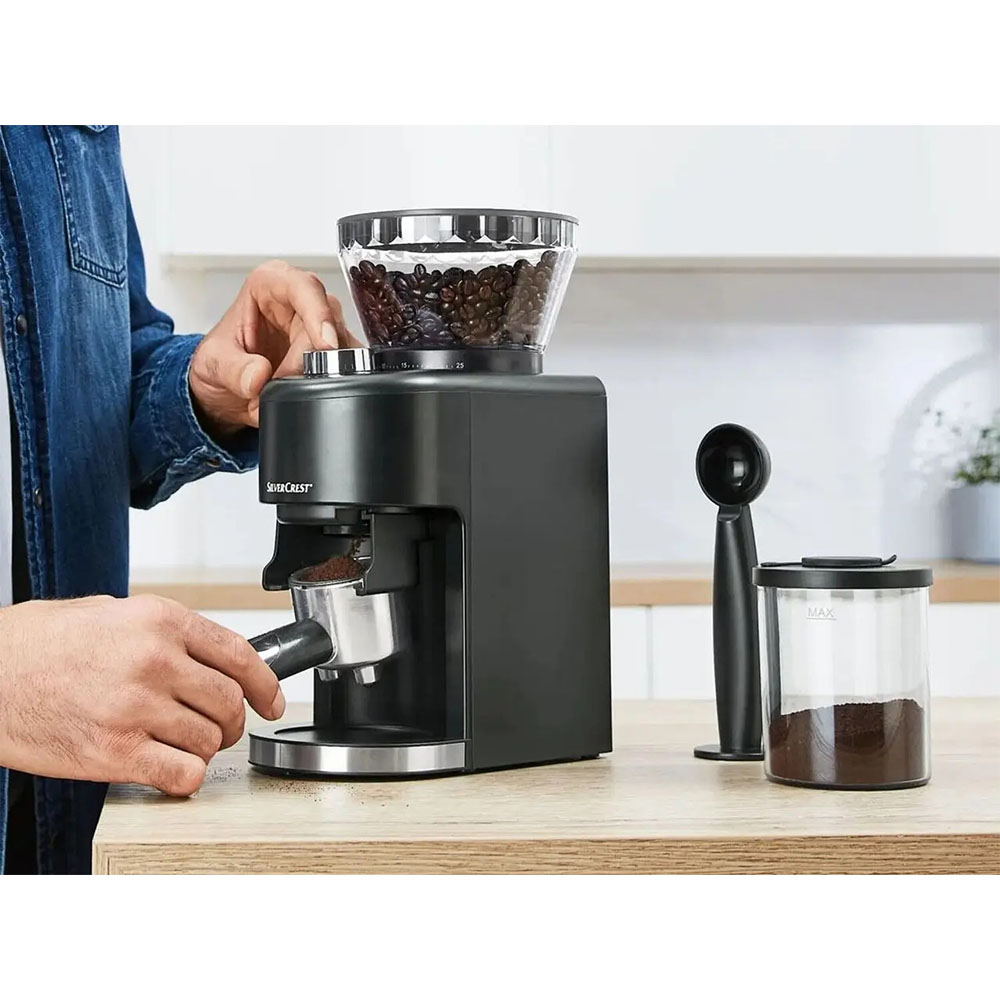 Silvercrest Electric Coffee Grinder , With 250g Coffee Bean Tank Capacity ,  200w to serve from 1 to 14 Cups 