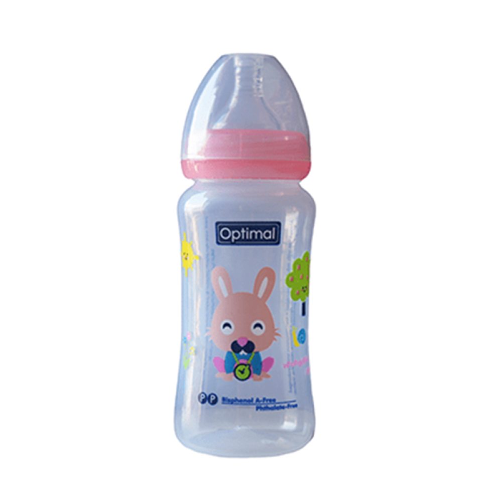 Optimal Wide Neck Feeding Bottle 300ml