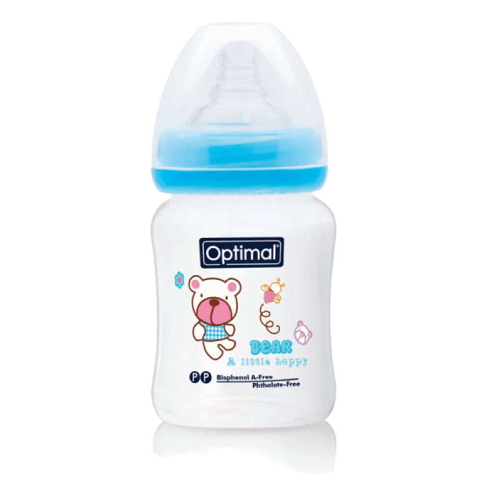 Optimal Wide Neck Feeding Bottle 180ml