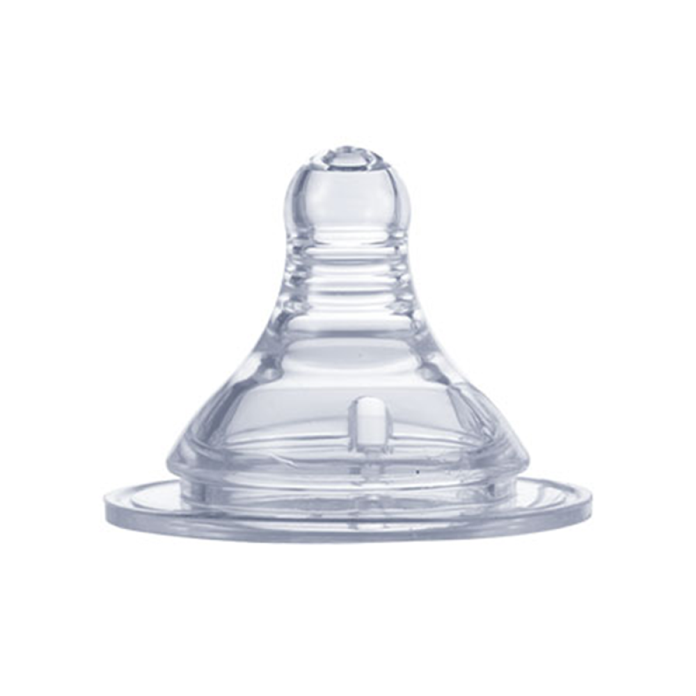 Optimal Wide Neck Silicone Nipple 0+