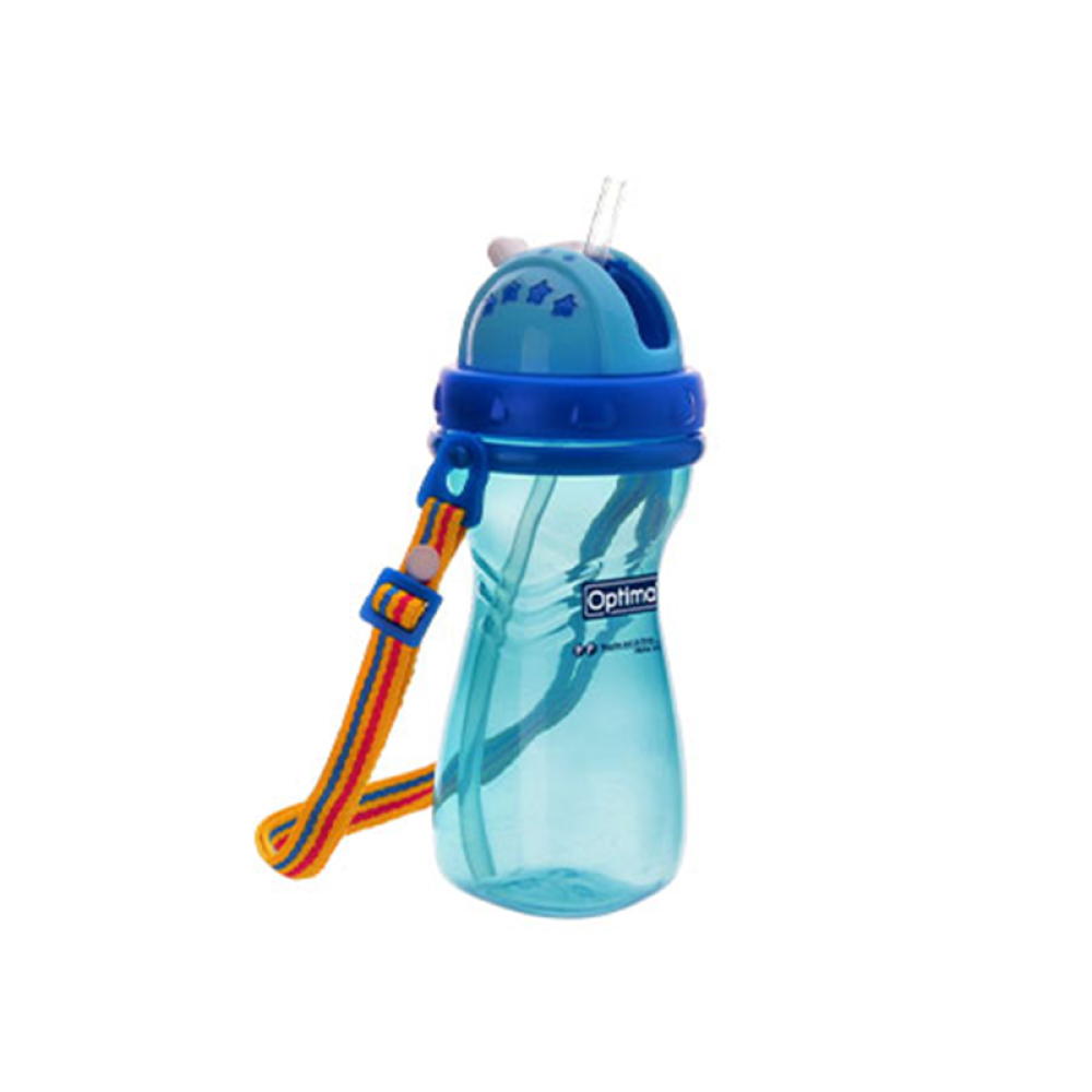 Optimal Wide Neck Straw Bottle 400ml