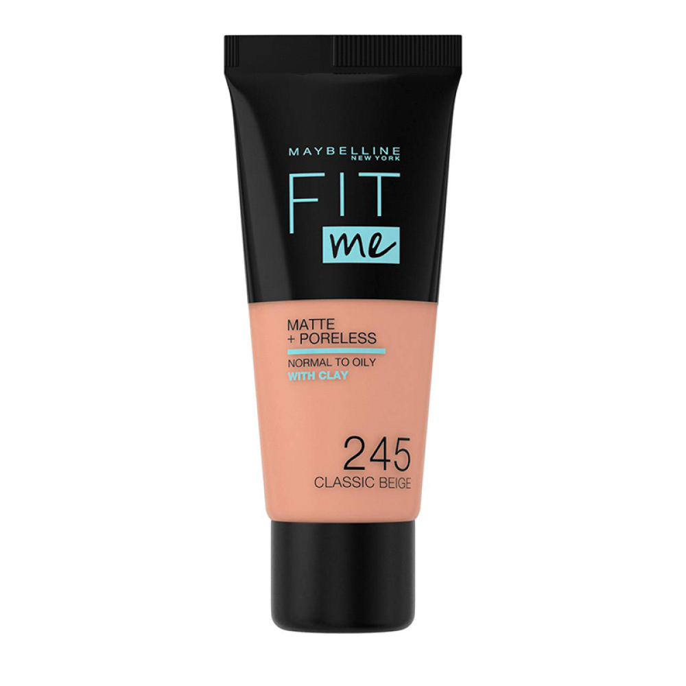 MAYBELLINE fit me matte poreless foundation 245 classic beige