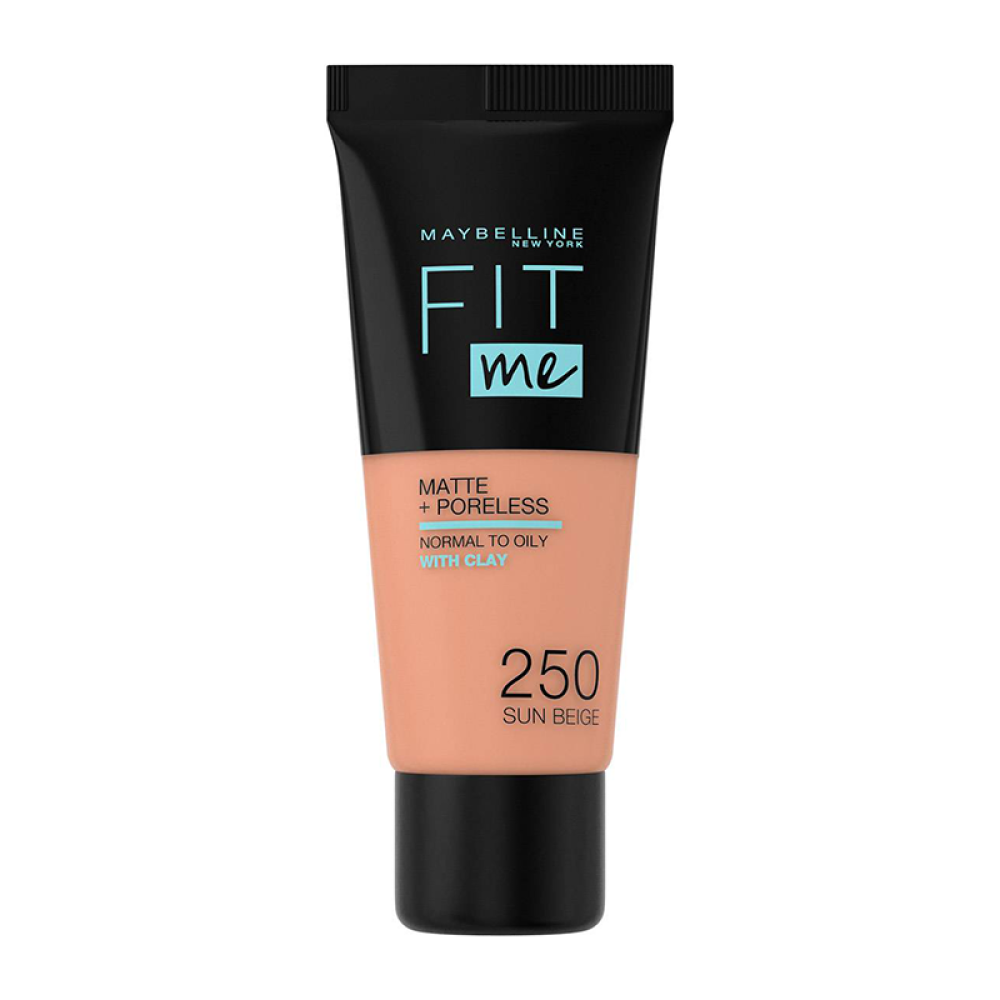 MAYBELLINE fit me matte poreless foundation 250 sun beige