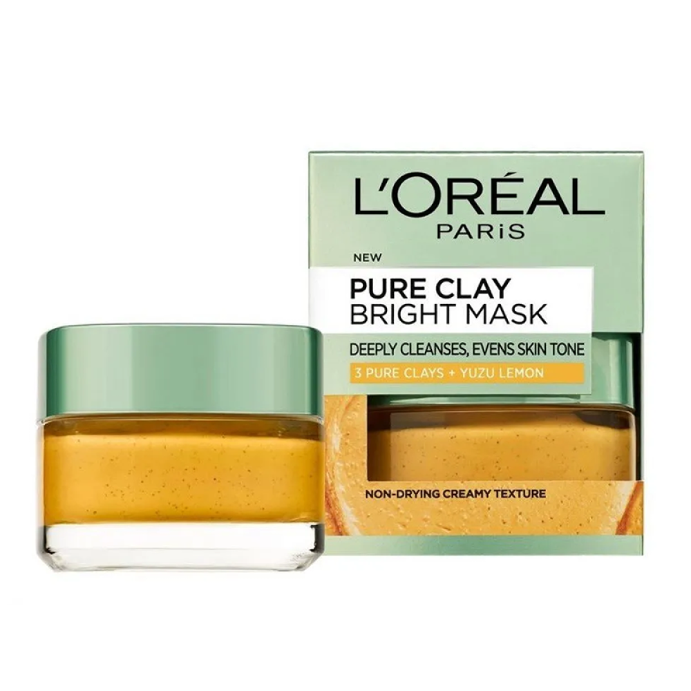 L'oreal Paris DE Pure Clay Clarify & Smooth Face Mask Yellow