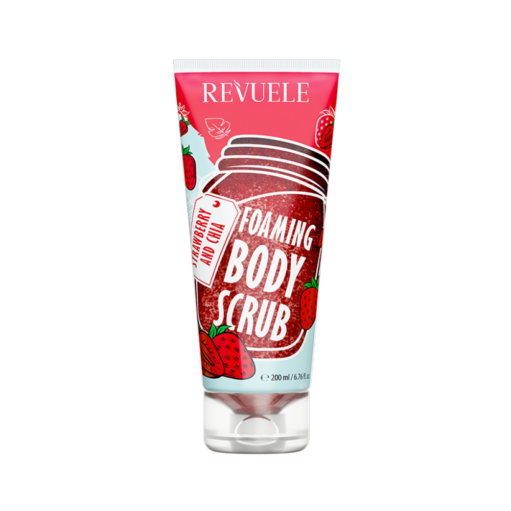 Revuele Foaming Body Scrub Strawberry And Chia 200ml