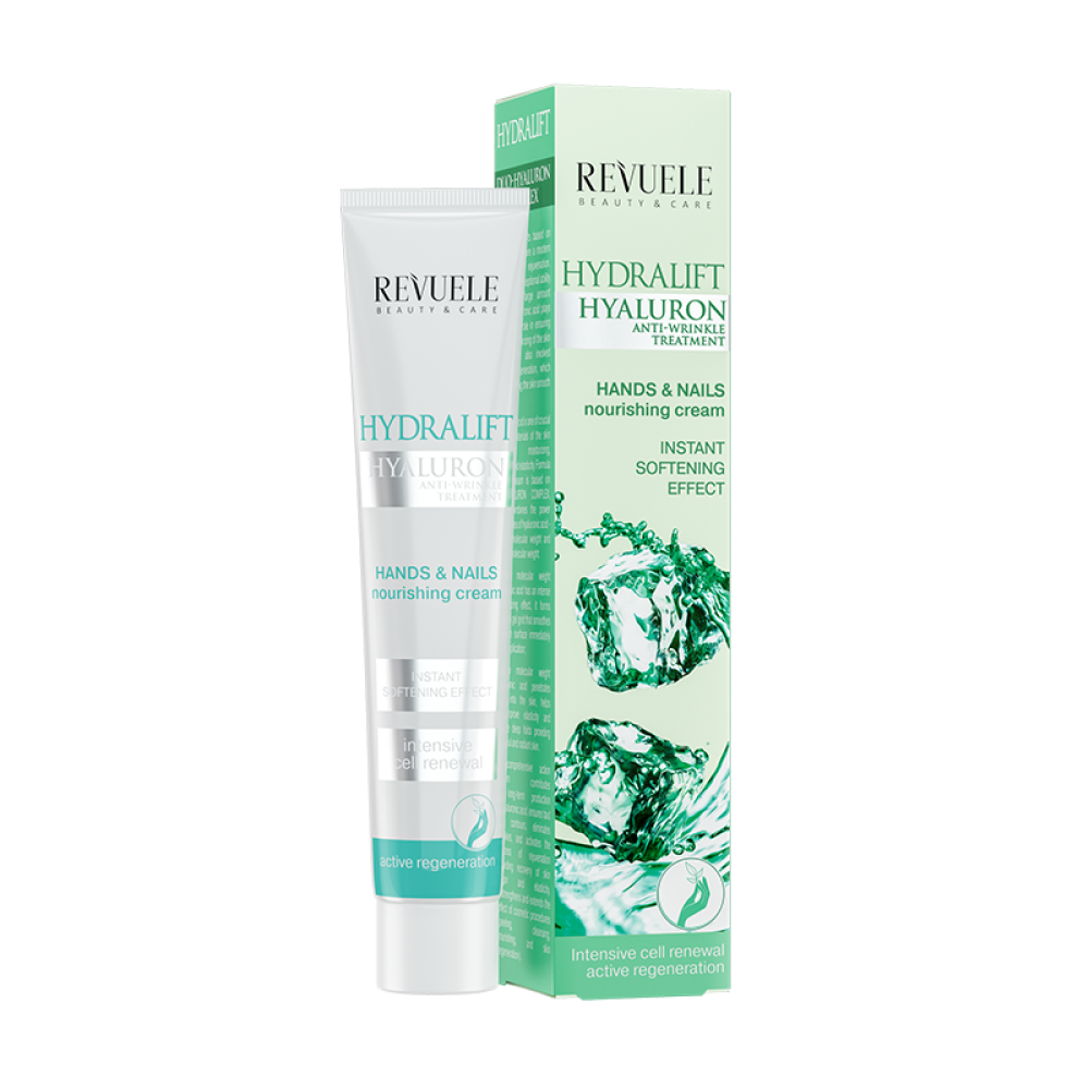 Revuele HYDRALIFT HYALURON Hands & Nails Nourishing Cream Instant Softening Effect 50ml