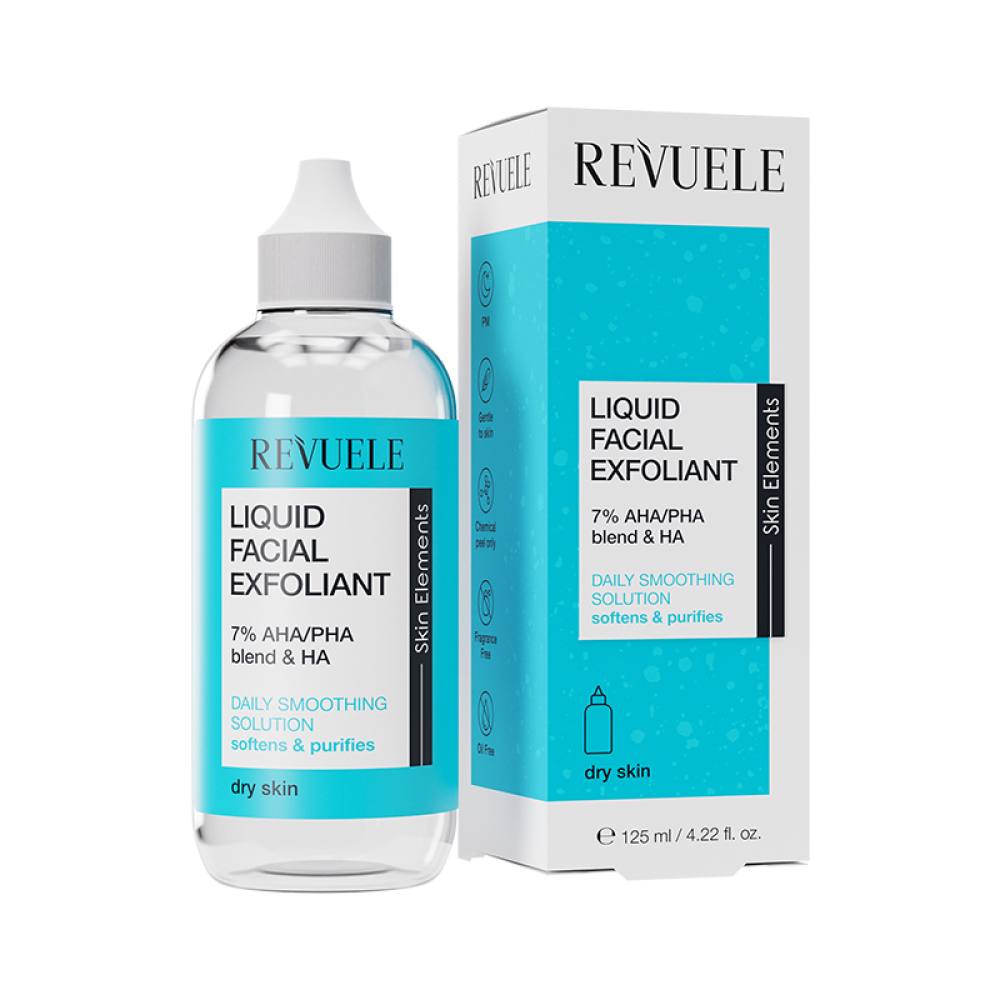 Revuele LIQUID FACIAL EXFOLIANT 7% AHA/PHA BLEND + HA 125ml