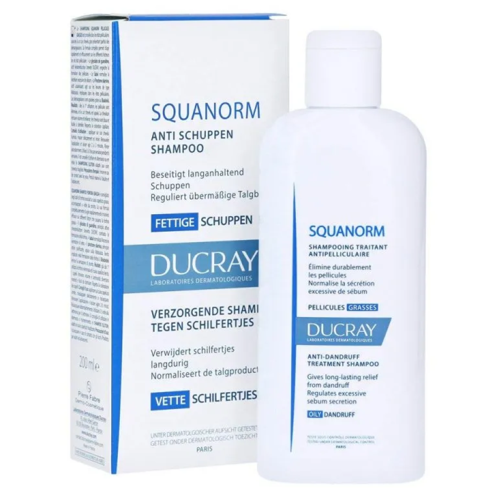 DUCRAY Squanorm Anti dandruff treatment shampoo Oily dandruff 200ml