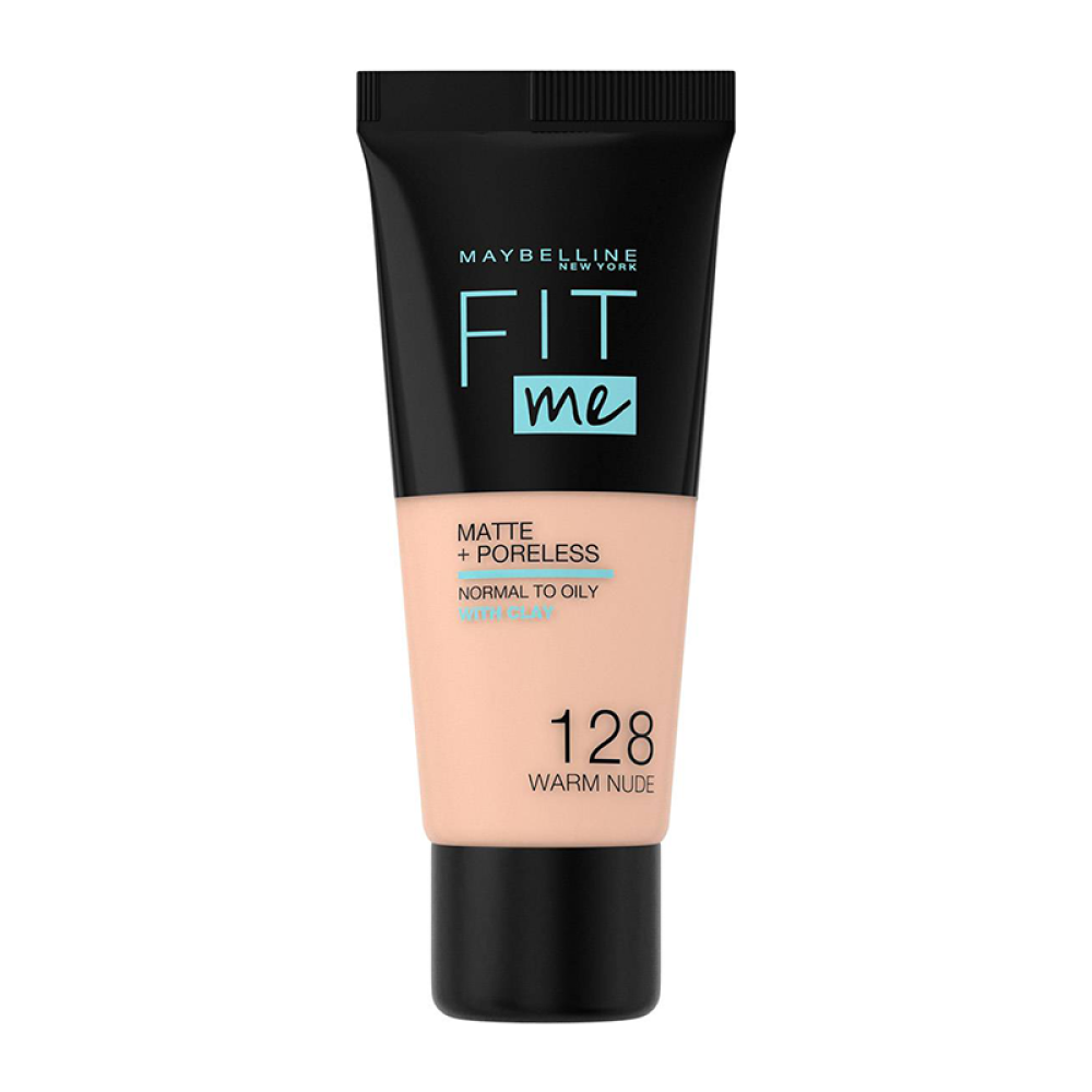 MAYBELLINE , maybelline fit me matte poreless foundation 128 warm nude