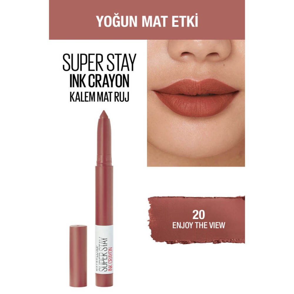 MAYBELLINE Super Stay Ink Matte Crayon Lipstick 20 Enjoy the View