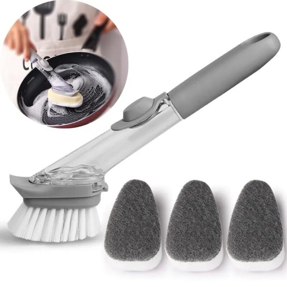 Refillable Liquid Cleaning Brush Kitchen 