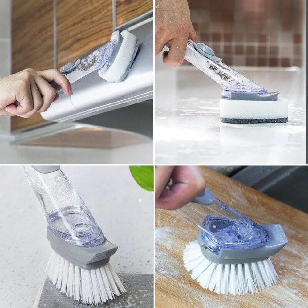 Refillable Liquid Cleaning Brush Kitchen 