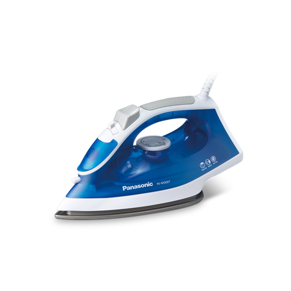 Panasonic NI-M300T Steam Iron With Titanium Coated Soleplate - 1800 W - White Purple