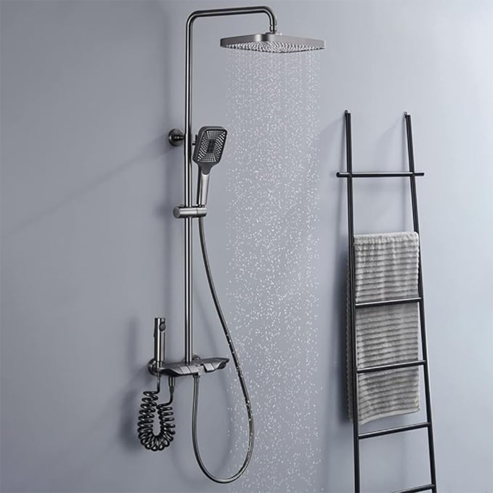 Italia Shower System Thermostatic Shower Faucet Set Wall